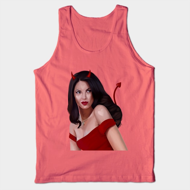 Rubi La Diabla Tank Top by thelamehuman